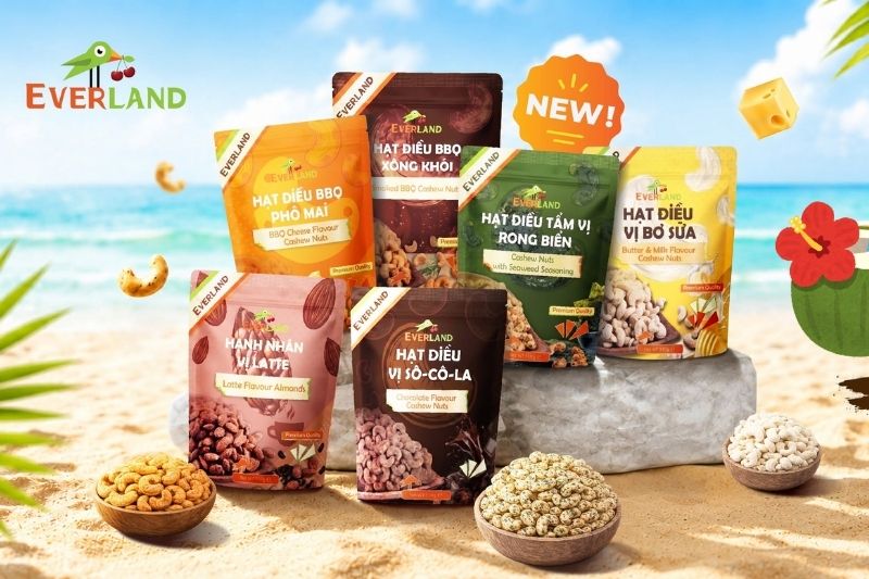 Gợi ý 6 vị snack hạt tẩm vị Everland nên mang theo