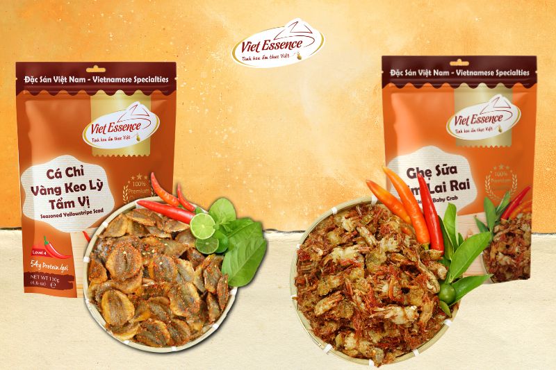 cá chỉ và ghẹ sữa