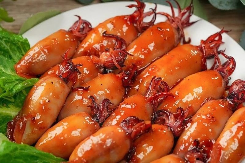 mực chiên nước mắm