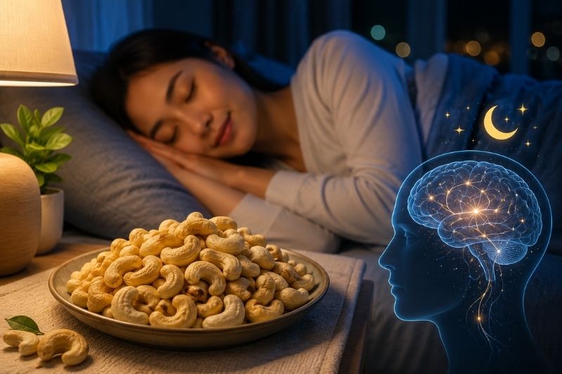 Hạt điều giúp cải thiện giấc ngủ