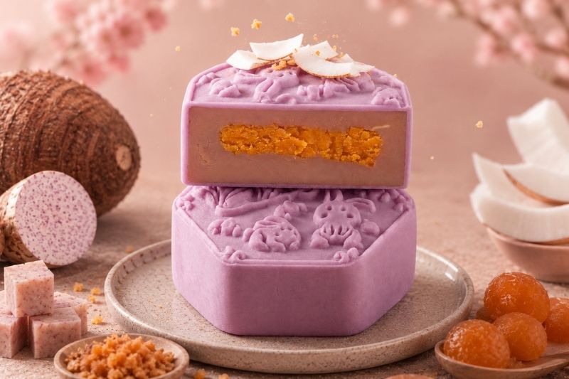 Bánh Trung Thu Khoai Môn Sữa Dừa Trứng Muối Tai Thong