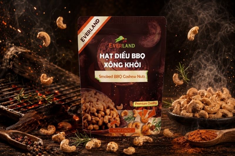 Hạt điều BBQ Xông Khói Everland