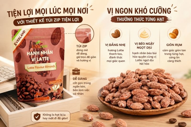 Hạnh nhân vị Latte Everland