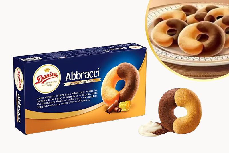 Bánh Quy Danisa Abbracci Vị Bơ Và Cacao - Tai Thong