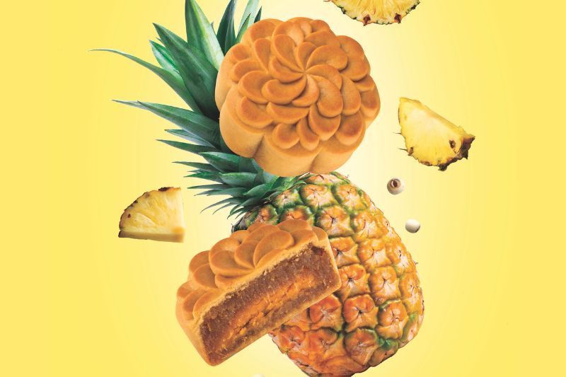 Bánh Trung Thu Dứa Dẻo Đài Loan trứng muối