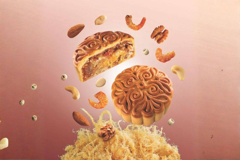 Bánh Trung Thu Thập Cẩm Bào Ngư Chà Bông Gà