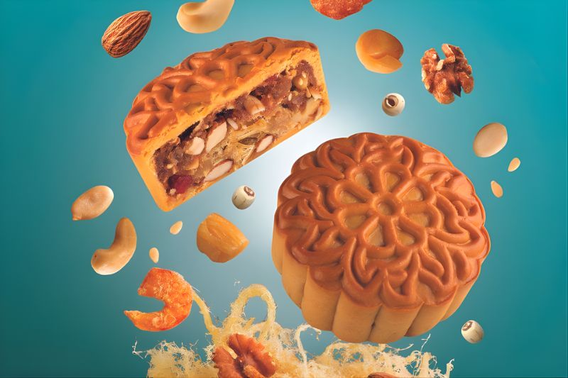 Bánh trung thu nhập khẩu có nguồn nguyên liệu cao cấp được tuyển chọn khắt khe