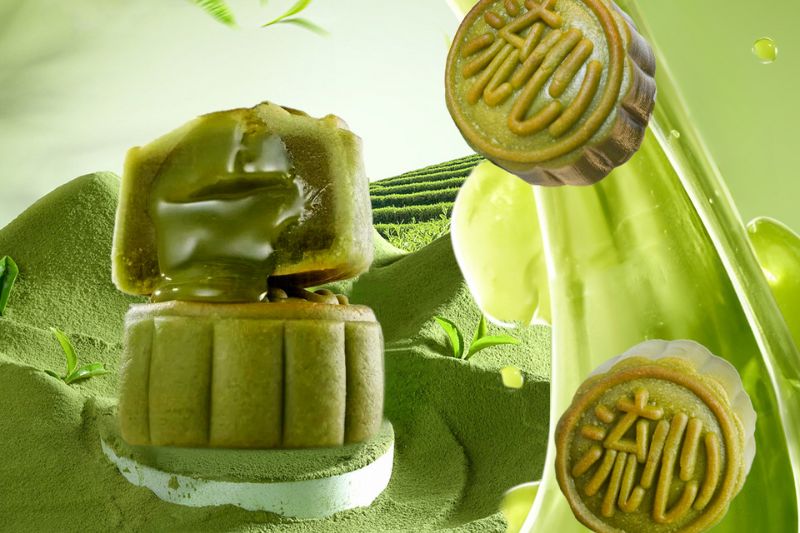 bánh trung thu lava matcha