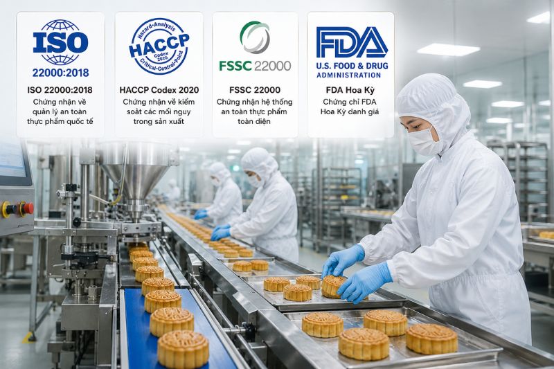 Bánh trung thu Malaysia chính hãng đáp ứng đầu đủ tiêu chuẩn quốc tế