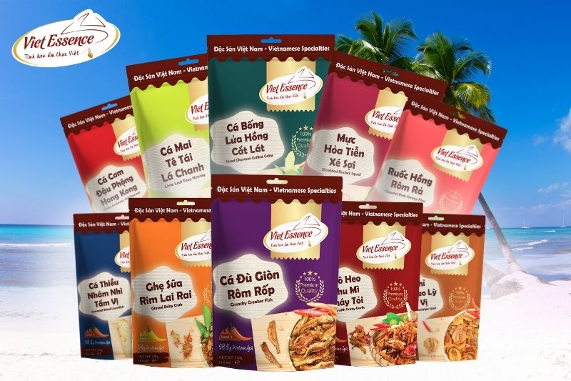 cac san pham snack hai san an lien viet essence