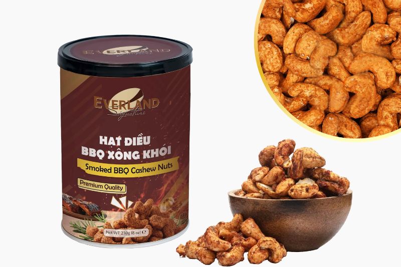 Hạt điều BBQ xông khói Everland - Tai thong