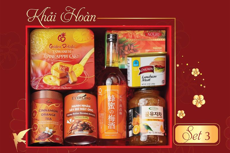 Hộp quà Tết Khải Hoàn - Set 3 Tai Thong