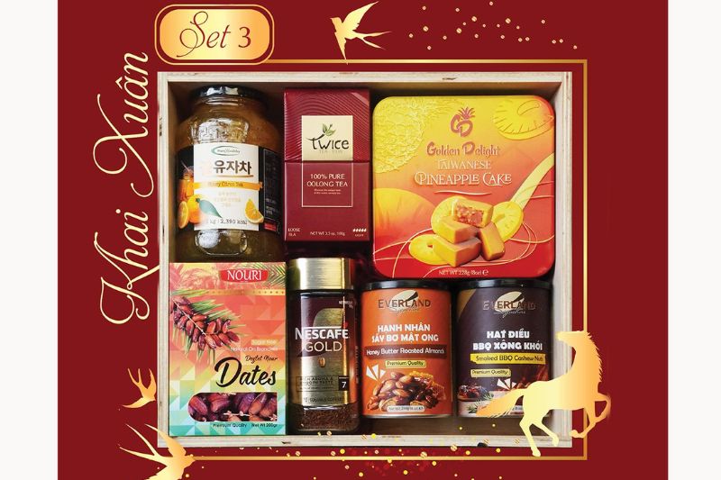 Hộp quà Tết Khai Xuân - Set 3 Tai thong