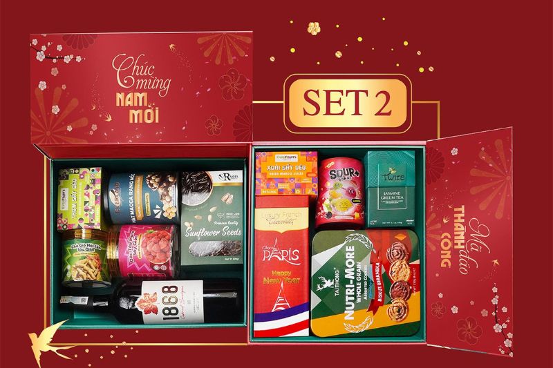 Hộp quà Tết Mã Đáo - Set 2 Tai Thong