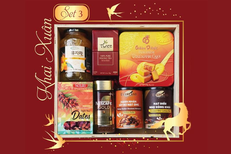 Hộp quà tết Tai thong Khai Xuân - SET 3