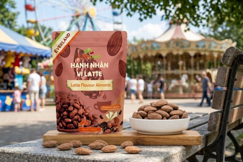 Hạnh nhân tẩm vị latte thơm nồng nàn Everland