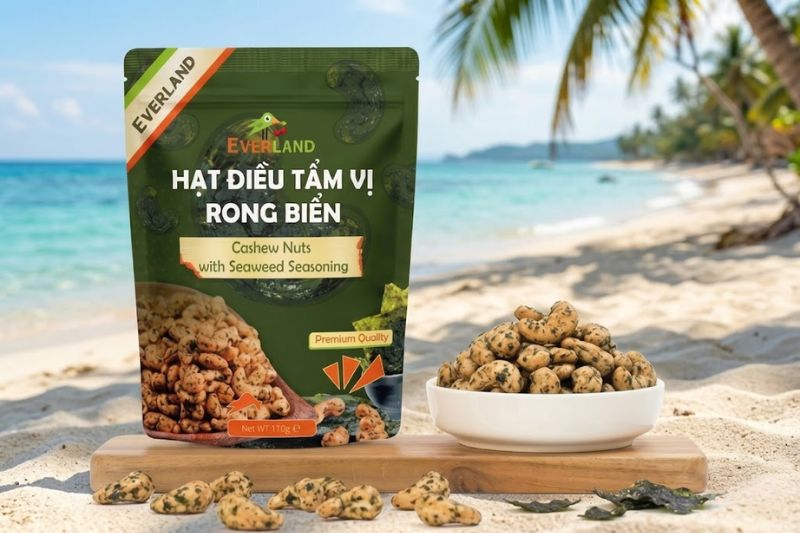Hạt điều tẩm vị rong biển cao cấp từ thương hiệu Everland Tai Thong