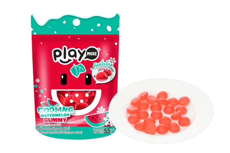 Kẹo dẻo hương dưa hấu mát lạnh Play More - Tai Thong