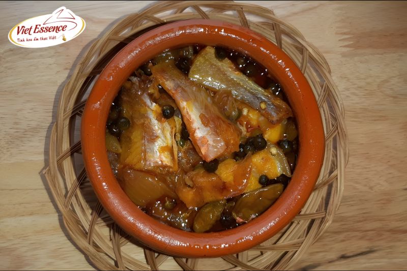 Khô cá đù chưng thịt