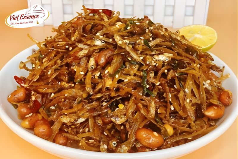 Làm nước sốt rim cá cơm đậu phộng Tai Thong