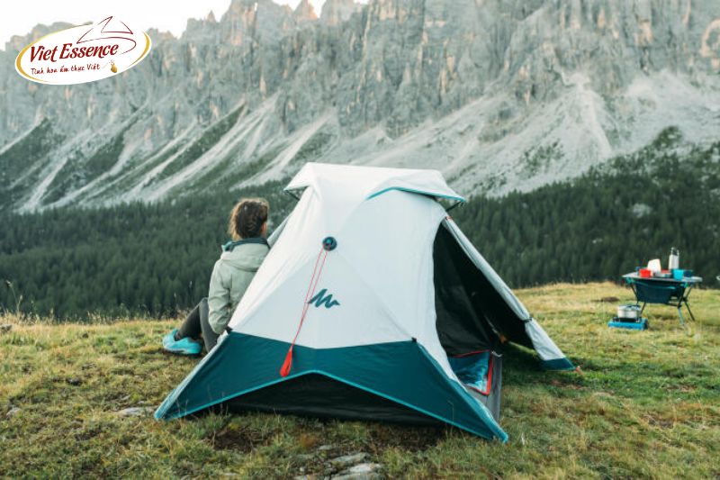 Lều, túi ngủ hoặc võng - tai thong