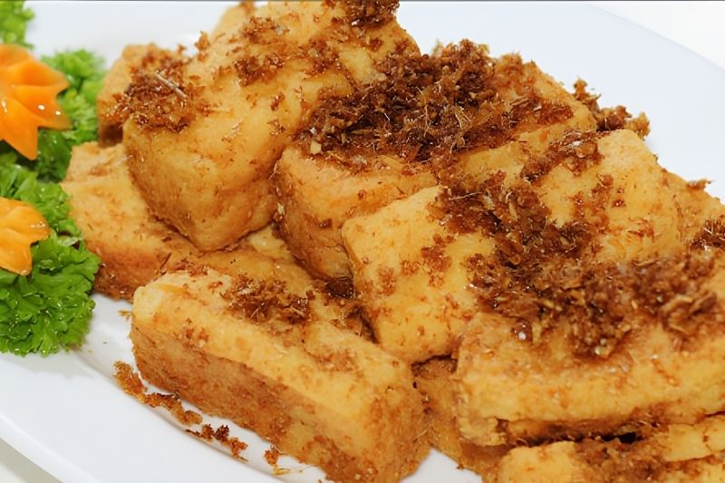Đậu hũ chiên sả ớt