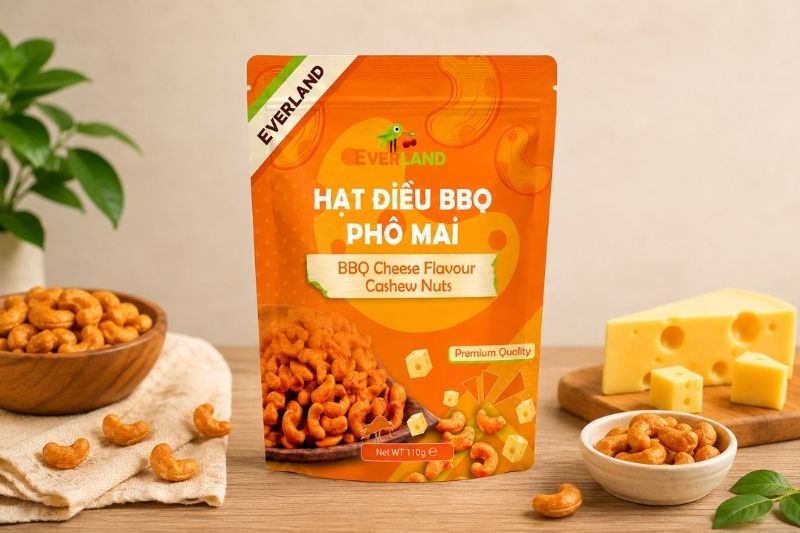 Hạt điều tẩm vị BBQ Phô mai