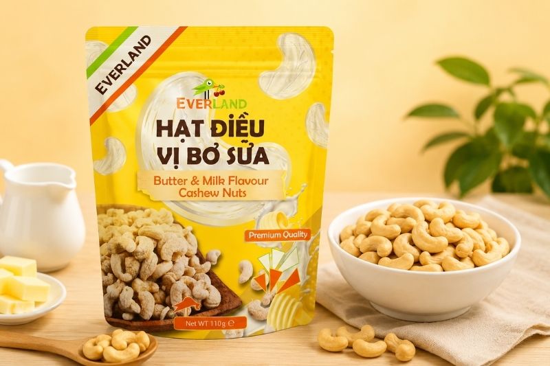 Hạt điều tẩm vị Bơ sữa