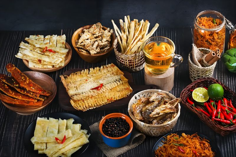 Đặc sản khô và hải sản chế biến 