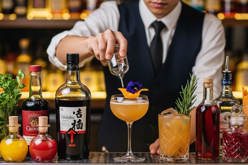 Pha chế cocktail với soda hoặc nước ép - Tai Thong