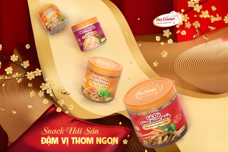 Snack hải sản khô Viet Essence - Tai thong