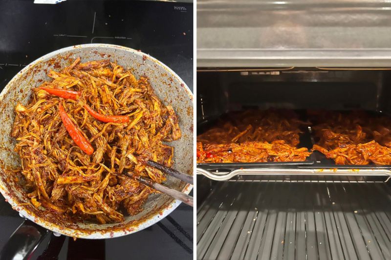 Tẩm ướp thịt heo cháy tỏi Tai Thong