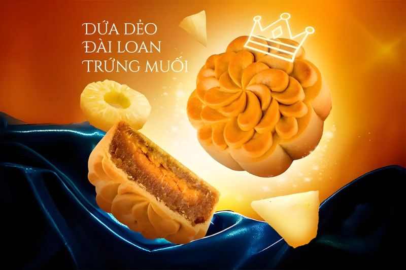 bánh trung thu tai thong dứa dẻo đài loan 