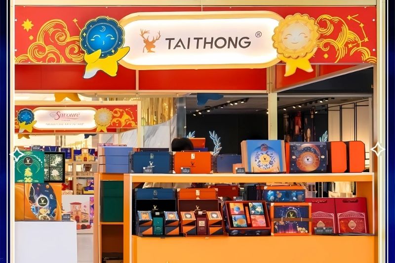 cửa hàng bánh trung thu Tai Thong ở Trung tâm thương mại