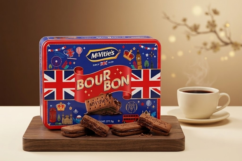 Bánh Quy Kẹp Kem Socola McVitie's Bourbon