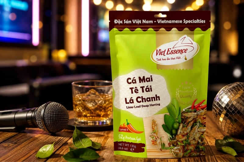 Cá Mai Tê Tái Lá Chanh - snack đặc sản ăn liền
