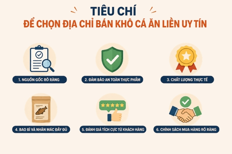 Địa chỉ bán khô cá ăn liền ngon