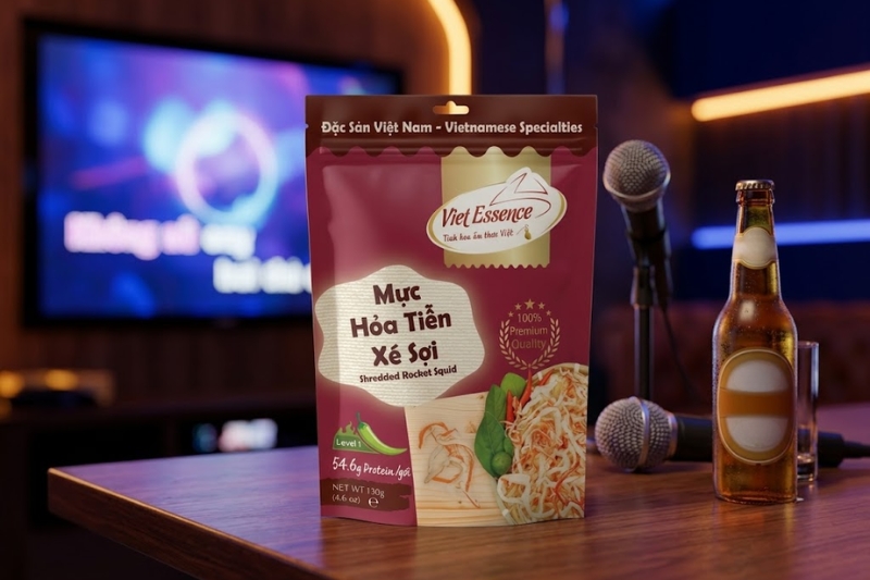 Mực Hỏa Tiễn Xé Sợi - đặc sản ăn liền
