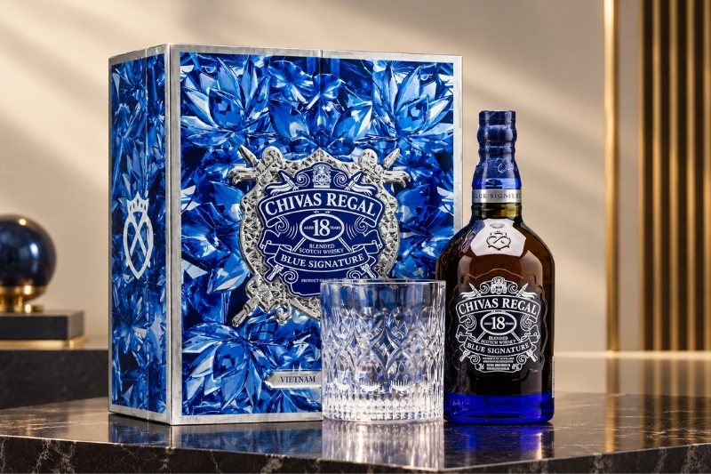 Rượu Chivas Regal 18YO Blue Signature quà Tết