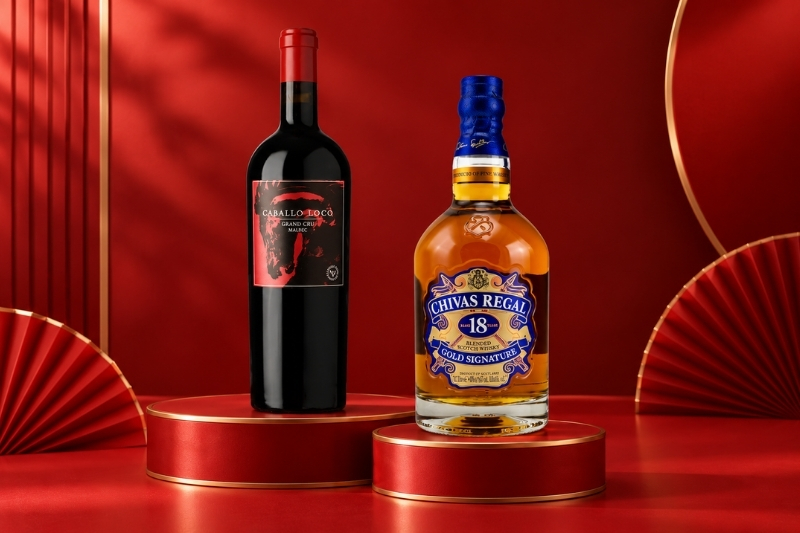 Rượu quà Tết cho người thân