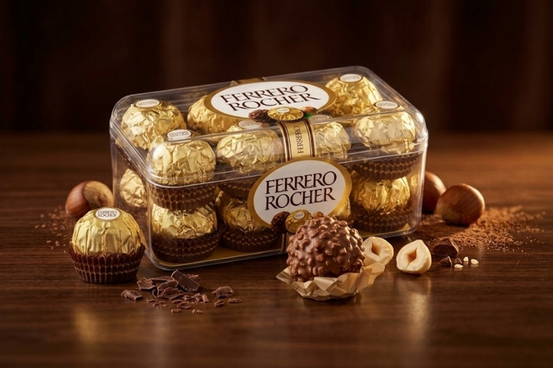 Socola nhập khẩu cho giỏ quà Tết Ferrero Rocher