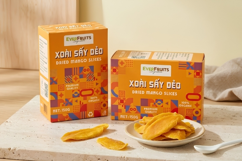 Xoài sấy dẻo Ever Fruits - món ăn vặt ngày Tết 2027
