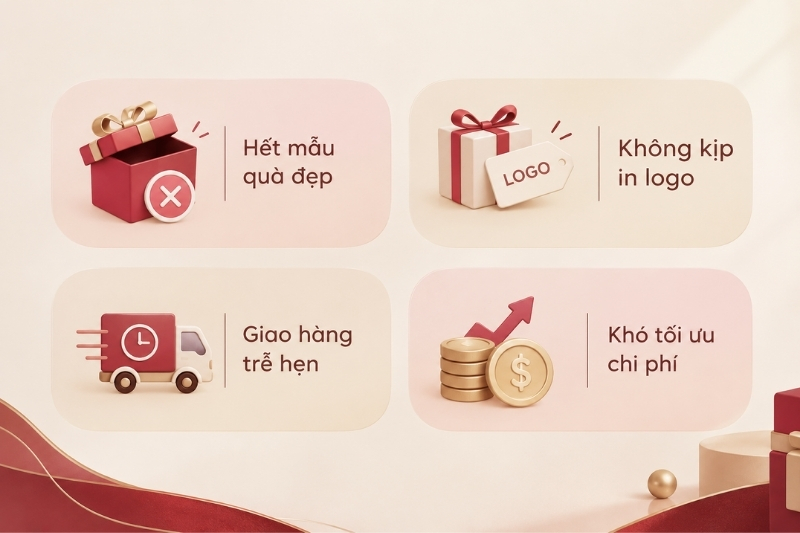 Bất lợi khi đặt quà Tết trễ