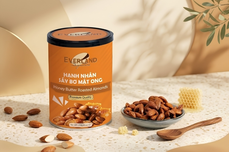 Hạnh nhân sấy bơ mật ong