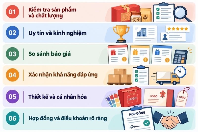Lưu ý khi chọn nhà cung cấp quà Tết doanh nghiệp