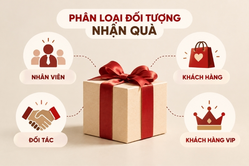 Phân loại đối tượng nhận quà Tết doanh nghiệp