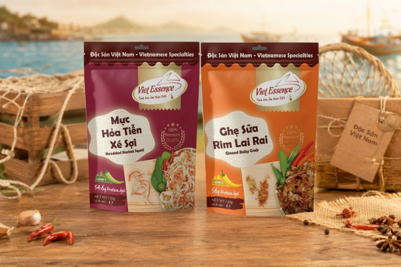 Mực và Ghẹ sữa Viet Essence
