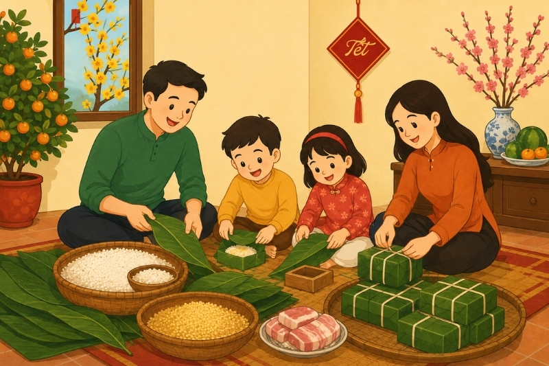 Ý nghĩa bánh chưng ngày Tết