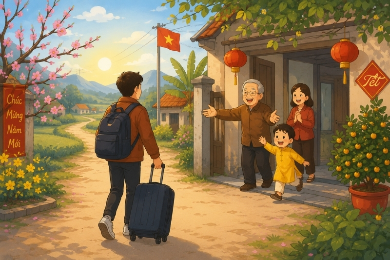 Ý nghĩa Tết Nguyên Đán - đoàn viên gia đình