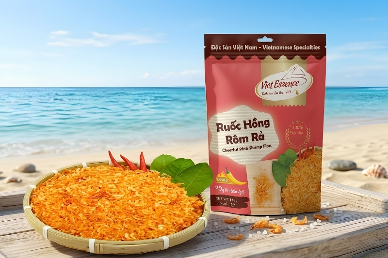 Khô ruốc hồng rôm rả Viet Essence